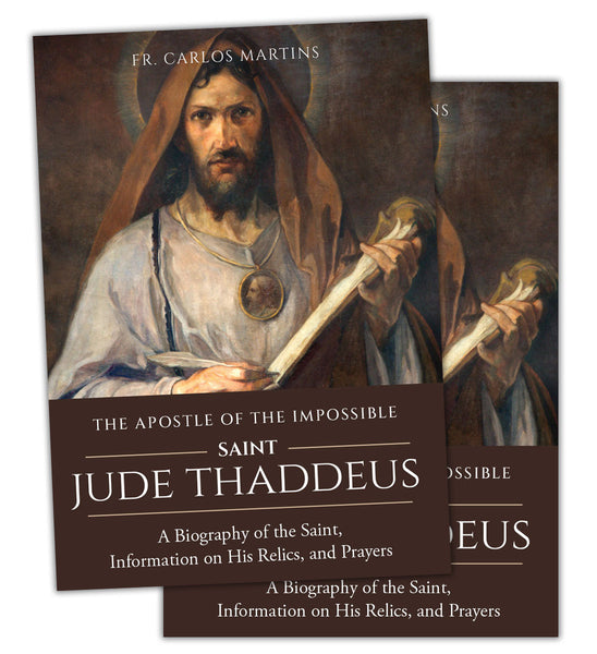 TWO BOOKS Book biography of St. Jude with official newly a released St. Jude Novena