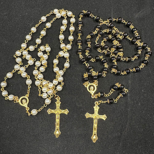 Beautiful high quality gold chain rosaries